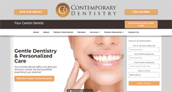 Desktop Screenshot of contemporarydental.com